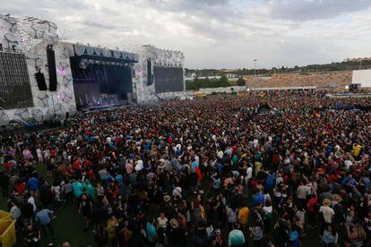Ambiente en el festival Mad Cool, en Madrid, el pasado 6 de julio.