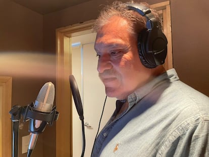 El actor mexicano Joaquín Cosío, durante la grabación de 'Transportista'.