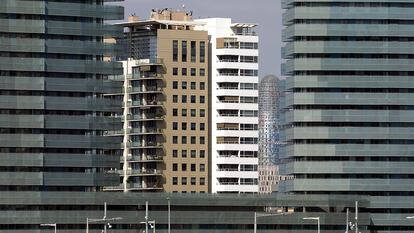 Edificios de oficinas en el distrito tecnológico del 22@ , en la zona de Poblenou, en Barcelona.