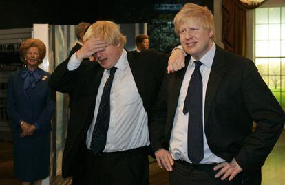 Boris Johnson visitaba, en mayo de 2009, el museo Madame Tussauds para ver su reproducción en cera cuando era alcalde de Londres (Reino Unido).
