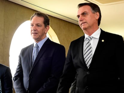 João Otávio de Noronha, presidente del Superior Tribunal de Justicia de Brasil, y el presidente Jair Bolsonaro, en noviembre de 2018.