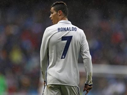 Cristiano Ronaldo, en un partido con el Madrid.