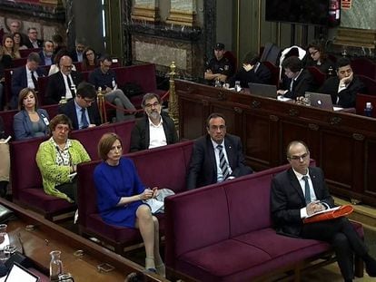 Los acusados por el juicio del 'procés' en el Tribunal Supremo.