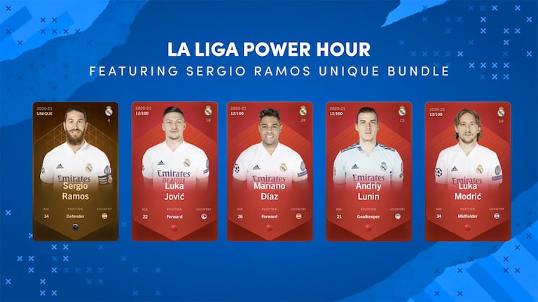 Pegatinas digitales coleccionables del Real Madrid