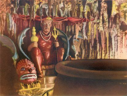 'La majestad del Satán', ilustración incluida en el libro 'Ferias y atracciones'. de Juan Eduardo Cirlot. Editorial WunderKammer.