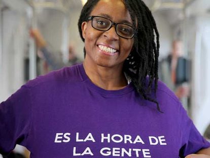 La candidata Rita Bosaho, número uno de Podemos en Alicante.