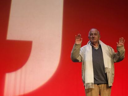 Juan Goytisolo, ayer en Madrid en el escenario del Festival E&ntilde;e