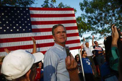 El precandidato republicano a la presidencia, Jeb Bush.