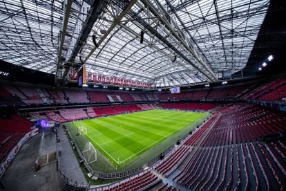 El Johan Cruyff Arena durante un encuentro entre el Ajax y el Tottenham.