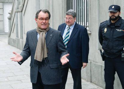 Artur Mas a su salida del Tribunal Supremo el pasado 28 de febrero.