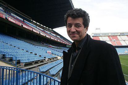 Miguel Ángel Gil Marín, ayer, en el estadio Calderón.