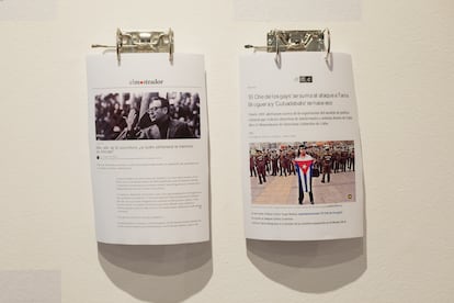 Notas periodísticas publicadas por el debate de si el Museo de la Solidaridad debía o no recibir la obra de Tania Bruguera.