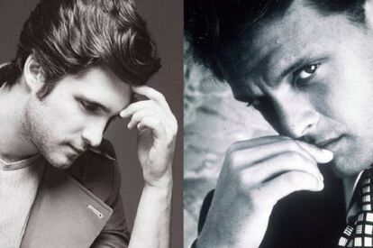 El actor Diego Boneta y Luis Miguel.