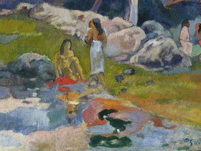 'Femmes au bord de la rivière' de Paul Gauguin (1892).
