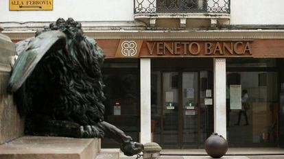 Sucursal del Veneto Banca en Venecia.