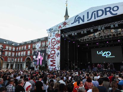 Concierto de LOS40 Classic en la Plaza Mayor de Madrid.