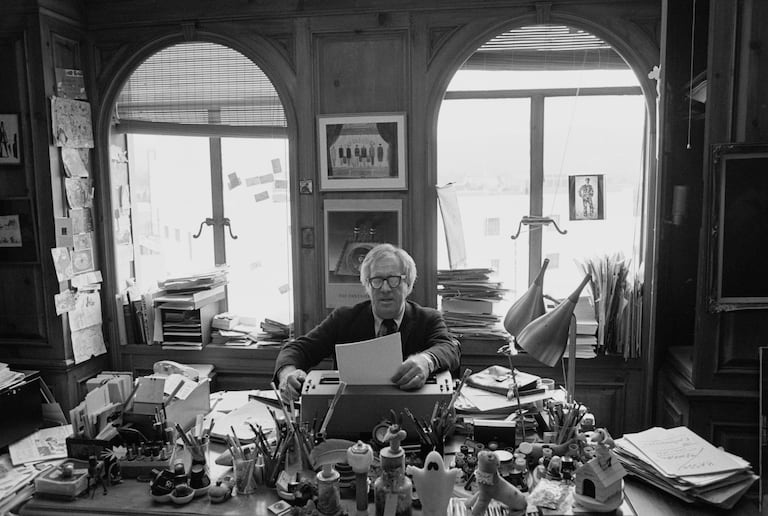 Ray Bradbury en Los Ángeles, California, en torno a 1980.
