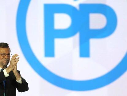 Mariano Rajoy, en el congreso del PP.
