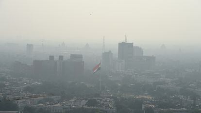 Contaminación en Nueva Delhi, este sábado.