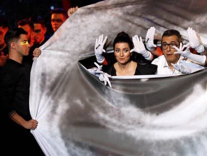 Silvia Abril y Andreu Buenafuente, durante la gala.