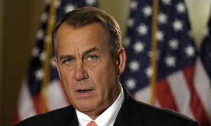 El presidente de la C&aacute;mara de Rerpresentantes, el republicano John Boehner.