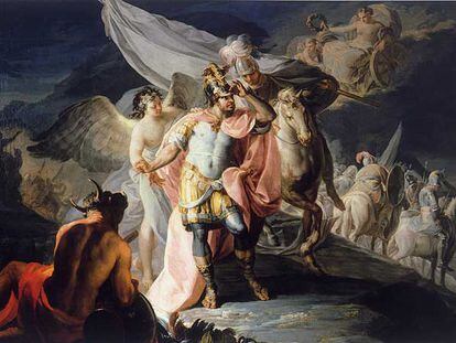 <i>Aníbal vencedor, que por primera vez miró Italia</i> (1770-1771), de Francisco de Goya, propiedad de la Fundación Selgas-Fagalde.