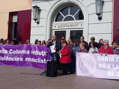 Concentración contra la violencia machista en Santa Coloma de Gramenet.
 
 