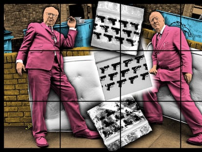 Gilbert & George, 'Cashmere' (2020). 191 x 302 cm. © Gilbert & George / CORTESÍA GALERÍA WHITE CUBE