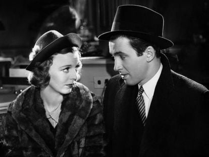 Margaret Sullavan y James Stewart en El Bazar de las sorpresas. 