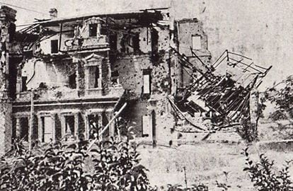 El Instituto Nacional de Higiene, en Ciudad Universitaria, fue destruido durante la Guerra Civil.
