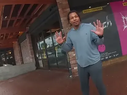 Keenan Anderson, en un video difundido por la Policía de Los Ángeles.