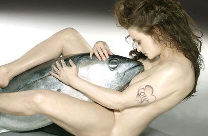 L'actriu Helena Bonham Carter, en la campanya Fish Love.