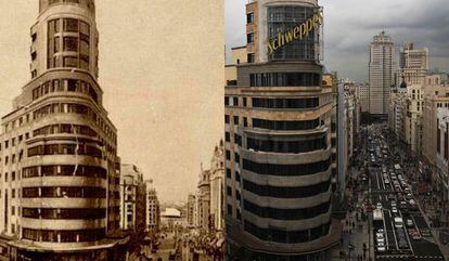 El antes y después del Edificio Carrión.