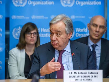 Antonio Guterres. a finales de febrero en Ginebra.