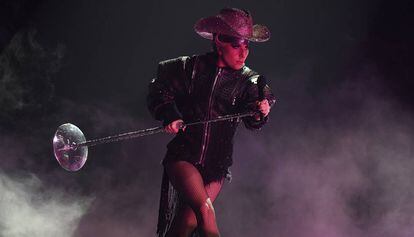Lady Gaga durante el concierto celebrado en Inglewood, California, el pasado mes de diciembre.