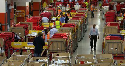 Trabajadores de Royal Mail en Londres.