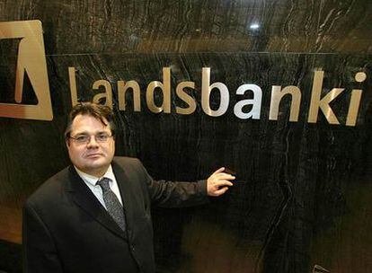 El consejero delegado de Landsbanki, Sigurjon Arnason, en una fotografía de 2007