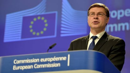 Valdis Dombrovskis, vicepresidente de la Comisión Europea.