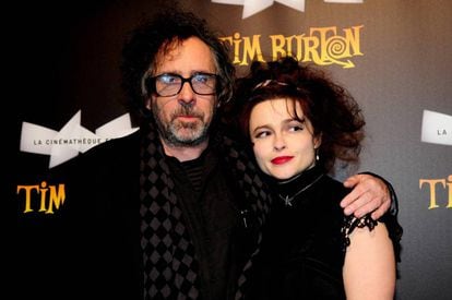 Tim Burton y Helena Bonham Carter en 2012, cuando aún eran pareja.