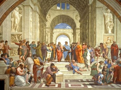 'La escuela de Atenas', obra del artista renacentista Rafael Sanzio.