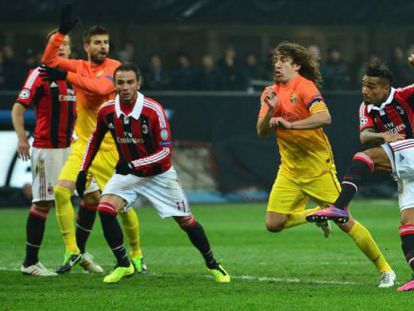 Boateng marca el primer gol del Milan.