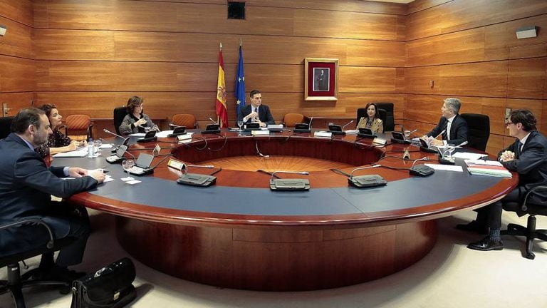 Reunión del Consejo de Ministros del pasado martes en La Moncloa.