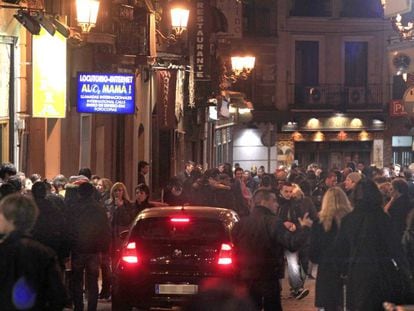 La calle Cruz de Madrid, abarrotada de gente en una imagen de archivo.