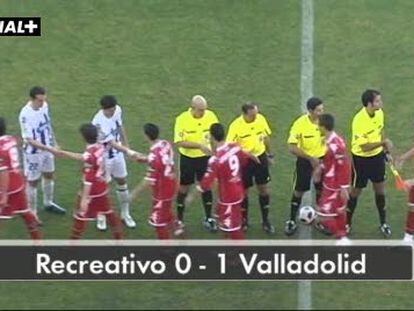 Recreativo 0; Valladolid 1