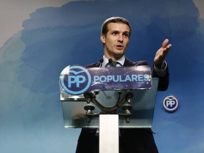 Pablo Casado, presidente del Partido Popular.