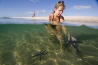 Una playa en la isla de Benguerra, en Mozambique.