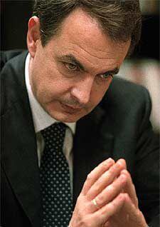 El secretario general del PSOE, José Luis Rodríguez Zapatero.