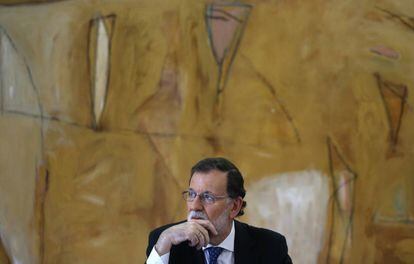 El presidente del Gobierno, en un momento de la entrevista.