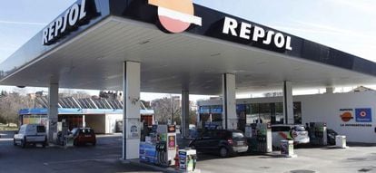 Gasolinera de Repsol.