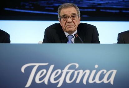 El presidente de Telefónica, Cesar Alierta